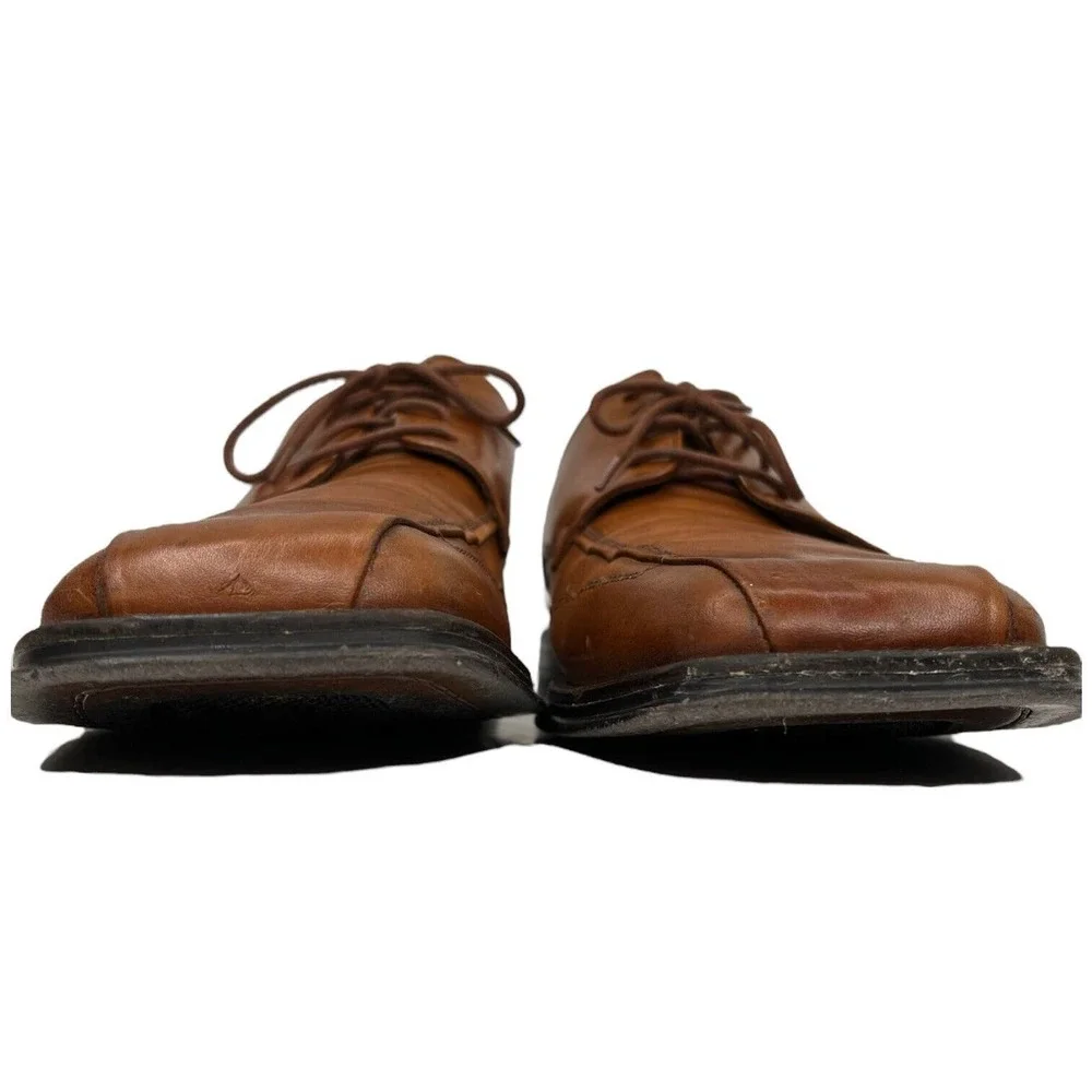 Bachrach Leather Oxford Lace Up Dress Shoe Mens Brown 11.5 M